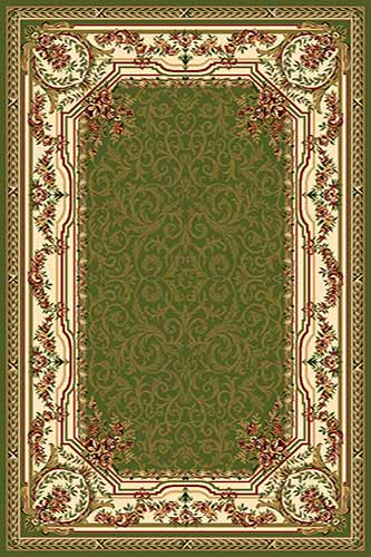 Ковёр OLIMPOS 12 Зеленый Коллекция российских ковров «Олимпос» - это разнообразный дизайн и формы.  Высота ворса 11 мм. Количество ворсовых точек на кв.м.: 281600. Состав Хитсэт 100%. Вес м2: 2200 г.  Цена за м2: