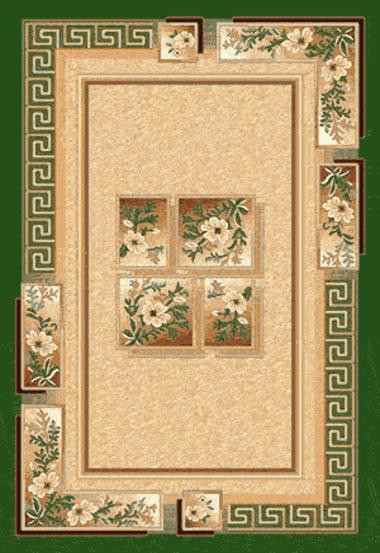 Ковёр MORANO (Laguna) 7 Зеленый Коллекция Морано- это традиционное качество ковров, включает в себя как классические, так и абстрактные дизайны. Цена за м2: