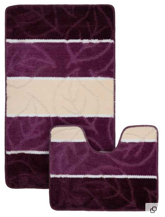 Набор ковриков для ванной Classic №87 Материал: ПолипропиленРазмеры:   60*100 и 50*60Страна:     Турция