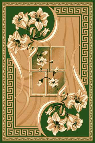 Ковёр DIANA (Laguna) 28 Зеленый Коллекция Диана - это традиционное качество ковров, включает в себя как классические, так и абстрактные дизайны.  Цена за м2: