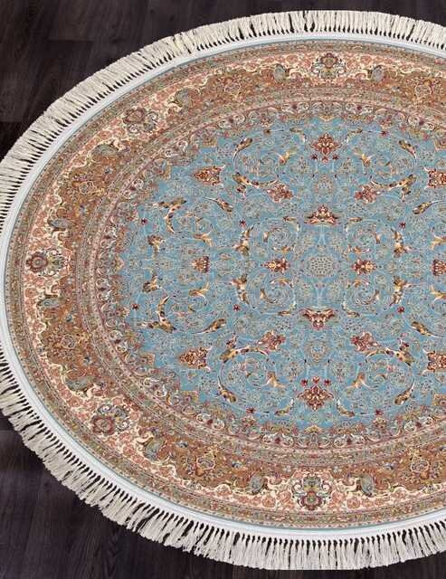 Иранский ковер SHIRAZ-ESLIMI-BLUE-DAIRE Персидские ковры SHIRAZ Цена указана за кв. метр