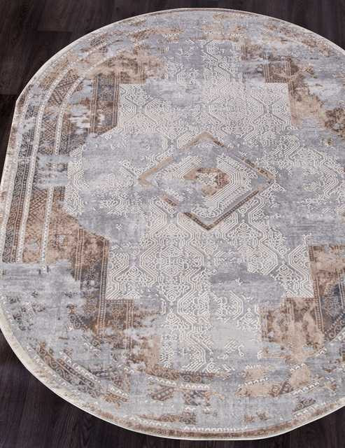 Турецкий ковер TOKIO-17495A-GREY-BEIGE-OVAL Восточные ковры TOKIO
Цена указана за квадратный метр