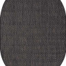 Ковёр VEGAS-S006-D-GRAY-BLACK-OVAL